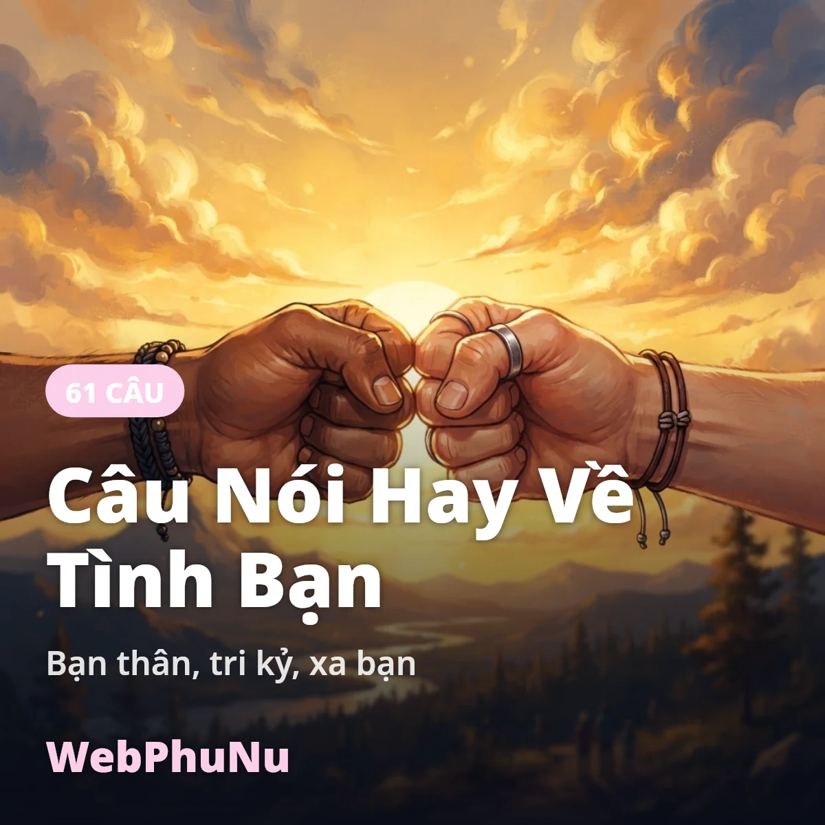 Câu nói hay về tình bạn - WebPhuNu